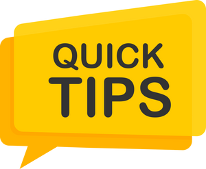 Quick tips icon badge